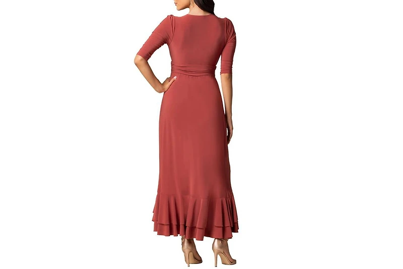 Kiyonna Women's Veronica Ruffle Evening Gown
