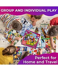 Quokka 2x48 Magnetic Travel Puzzles for Kids Ages 4-6 - Road Trip Activities