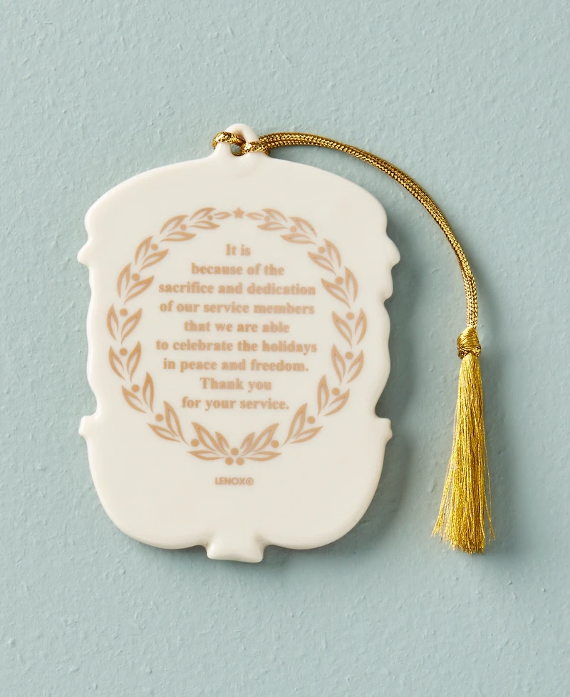 Lenox Thank You For Your Service Ornament