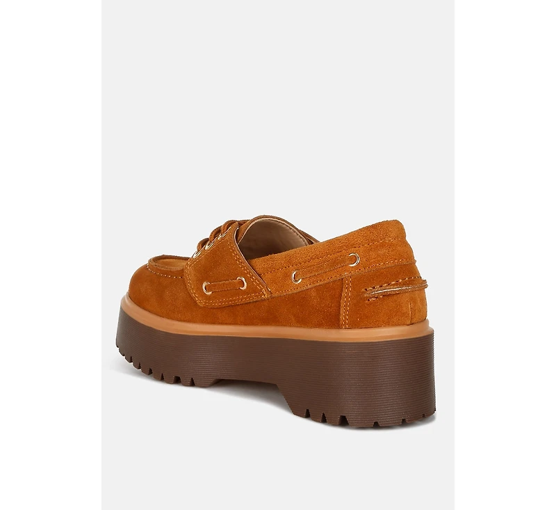 Cuckatoos Chunky Suede Oxford Loafers