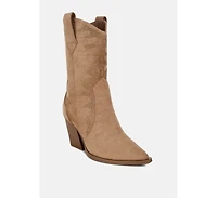 Rag & Co Rambler Rhinestones Embellished Calf Boots