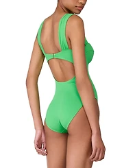 Kate Spade Women's Shirred Strap One-Piece Swimsuit