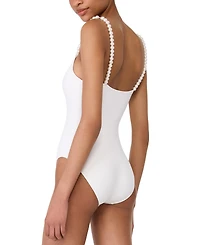 Kate Spade Women's Pearl Strap One-Piece Swimsuit