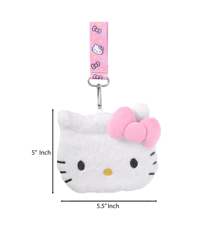 Hello Kitty Sanrio Coin Purse Id Holder Travel Lanyard