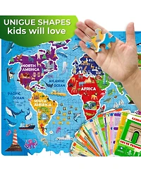 Quokka 150 Pcs Jigsaw Puzzles for Kids Ages 8-10 - 400+ Facts on 50 Flashcards