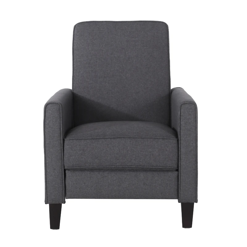 Smoke Fabric Push Back Chair For Elegant Home Decor