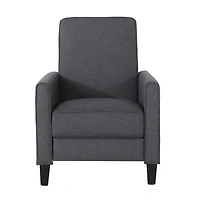 Smoke Fabric Push Back Chair For Elegant Home Decor