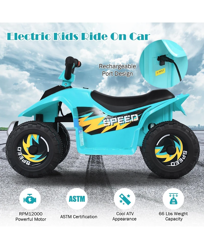 Hongge 6V Kids Electric Atv 4 Wheels Ride-On Toy