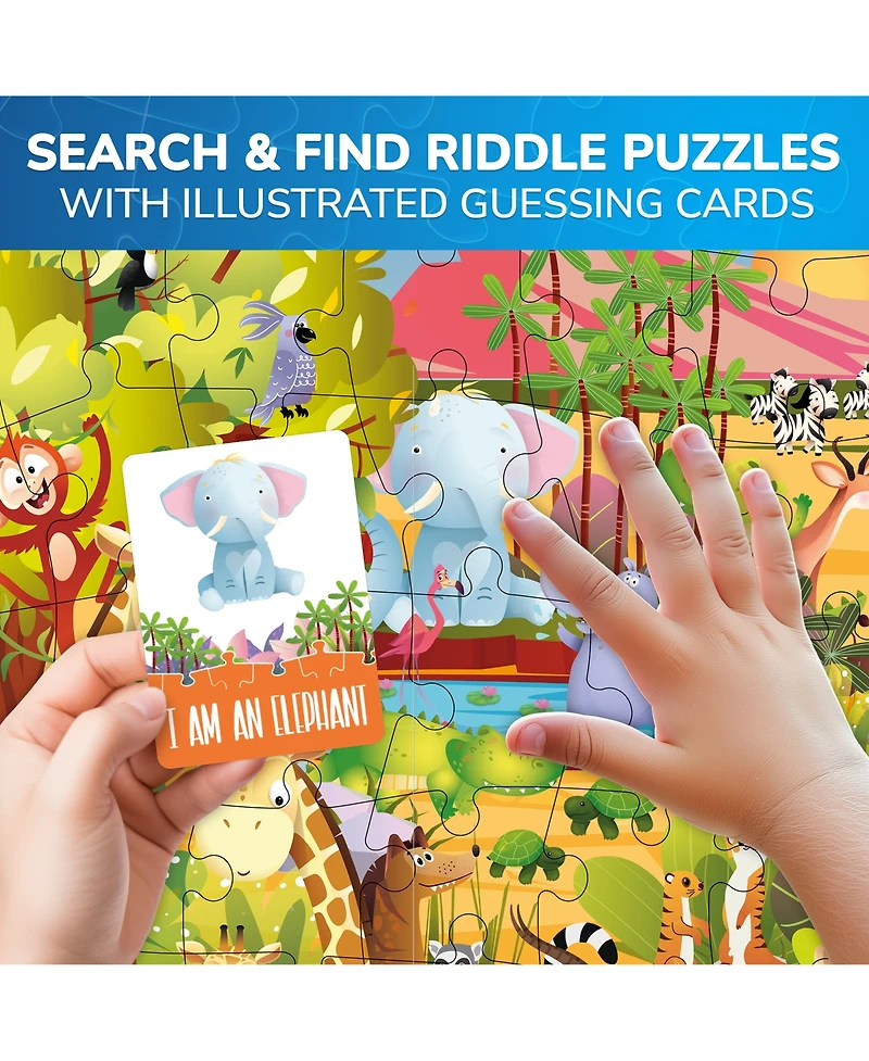 Quokka 70 Pieces Search & Find Riddle Kids Puzzles 4-6 Years Old