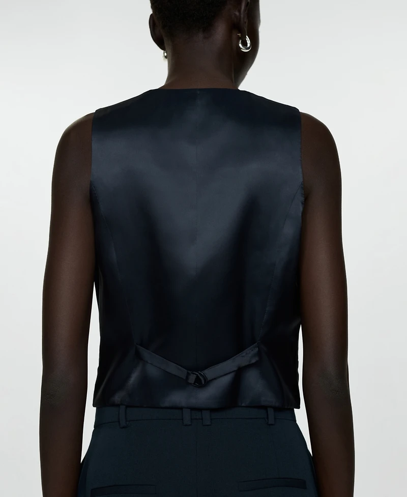 Mango Women's Buttons Detail Suit Vest