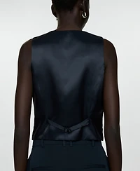 Mango Women's Buttons Detail Suit Vest