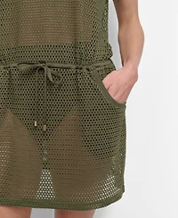 Dkny Women's Mesh Drawstring Tunic Swim Cover-Up