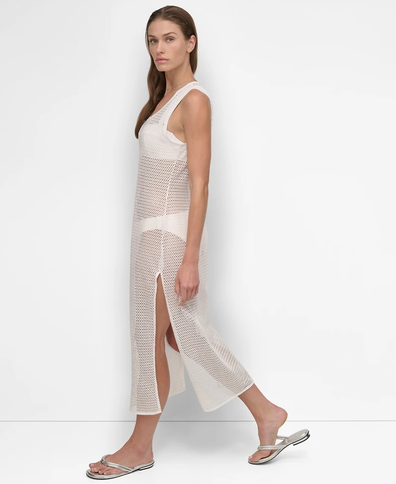 Dkny Women's Mesh Maxi Dress Swim Cover-Up