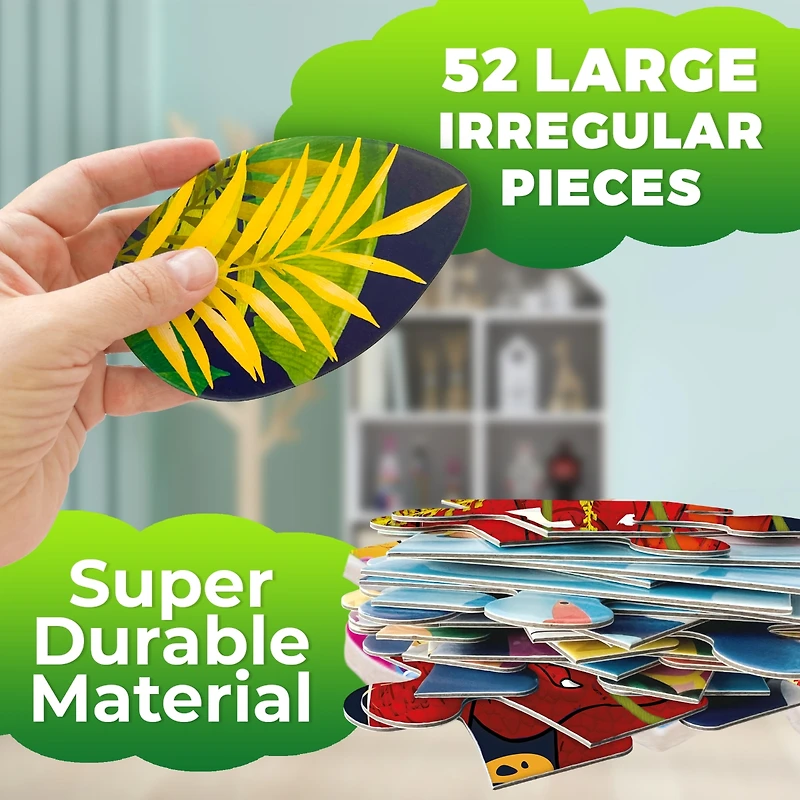 Quokka 2x3 Feet Giant Shaped Glitter Floor Puzzles for Kids Ages 3-5