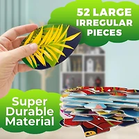 Quokka 2x3 Feet Giant Shaped Glitter Floor Puzzles for Kids Ages 3-5