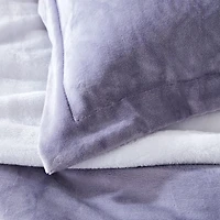 Coma Inducer Oversized Comforter Set - The Original Plush - Lavender Dusk , Queen