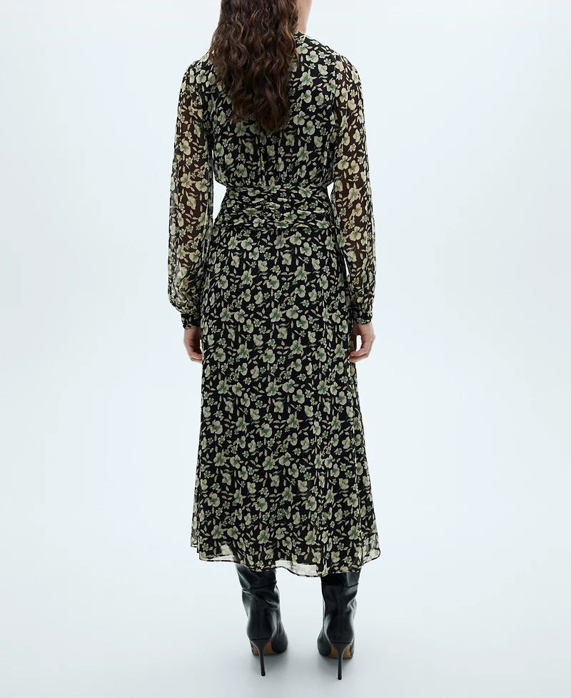 Mango Women's Floral Chiffon Dress
