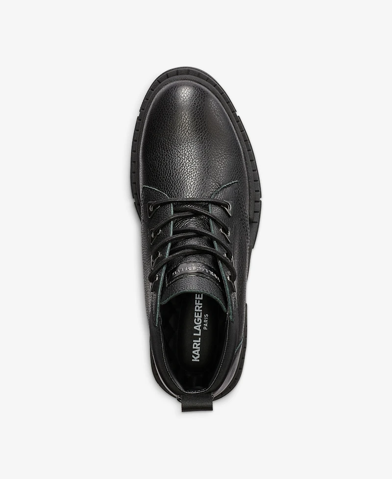 Karl Lagerfeld Paris Men's Tumbled Leather Chukka Boot