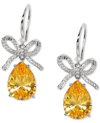 Eliot Danori Cubic Zirconia Bow Drop Earrings