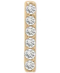Wrapped Diamond Single Stud Earring (1/20 ct. t.w.) 10k White or Yellow Gold, Exclusively at Macy's