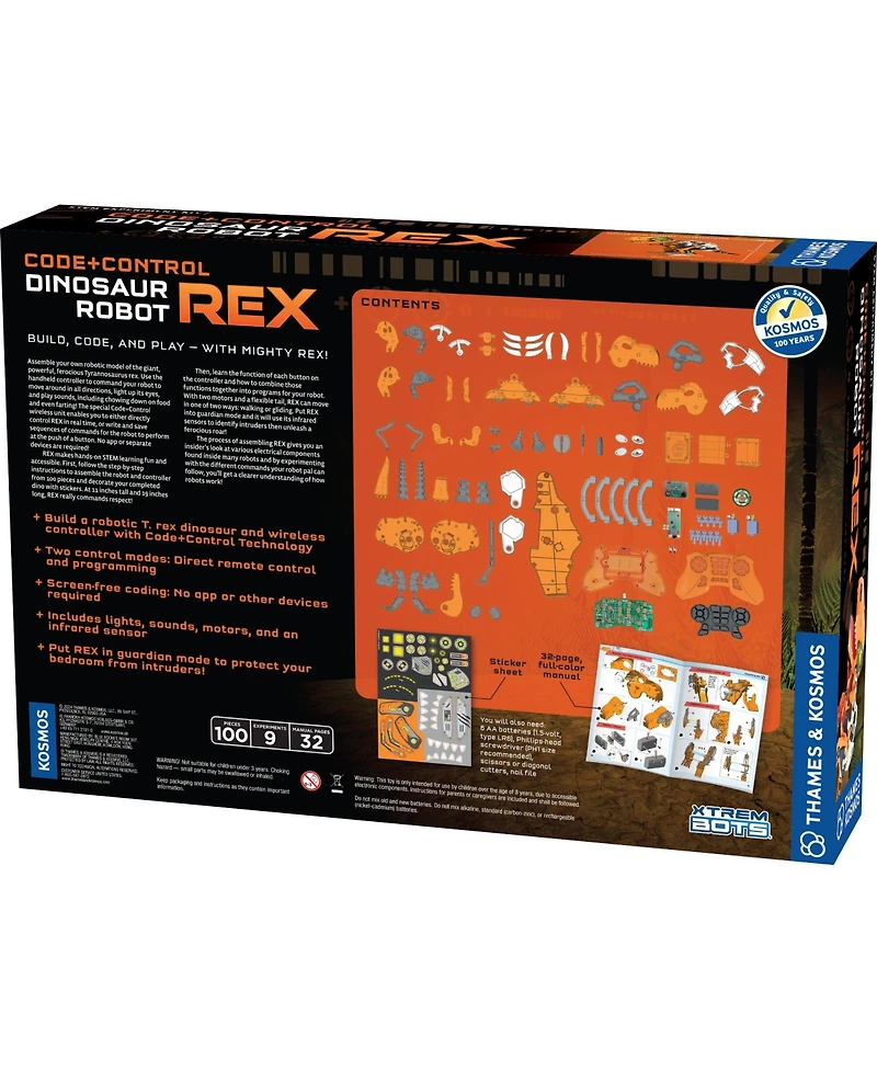 Thames & Kosmos Code+Control Dinosaur Robot: Rex