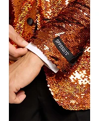 OppoSuits Men's Christmas Tuxedo - Velvet X- Mas Holiday Outfit Slim Fit Includes Blazer, Pants and Bow Tie