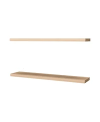Fm Furniture Greer Floating Shelf in Melamine x2, Light Pine