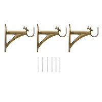Kenney Fast Fit Easy Install Nadia 5/8" Decorative Window Curtain Rod