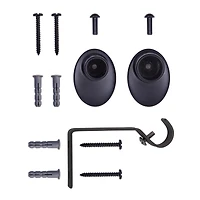 Lunar 5/8" Complete Blackout Room Darkening Wrap Rod