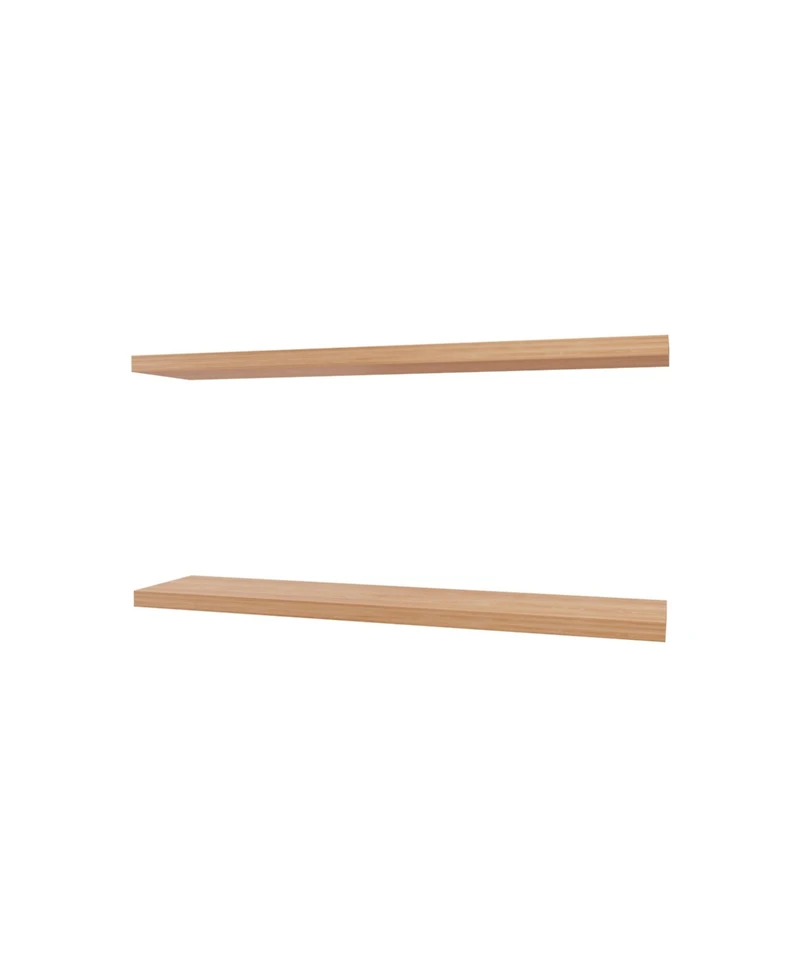 Fm Furniture Greer Floating Shelf in Melamine x2, Pine