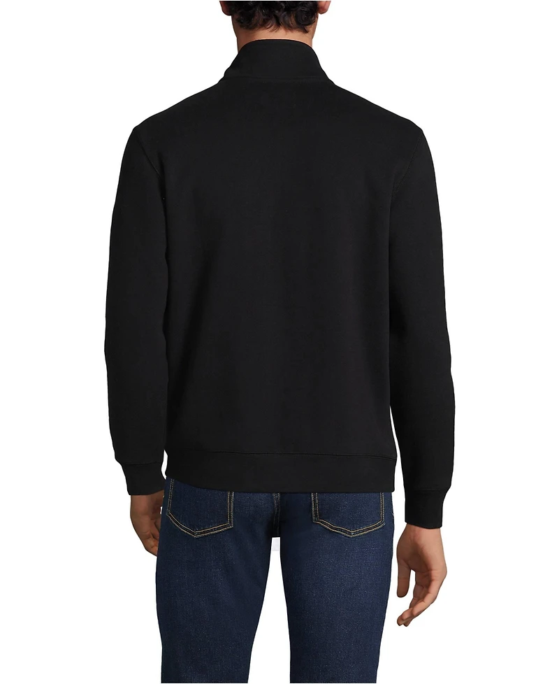 Lands' End Men's Long Sleeve Serious Sweats Mock Full Zip