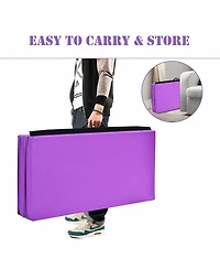 Costway Gymnastics Yoga Mat Thick Folding Panel Gym 4'x8'