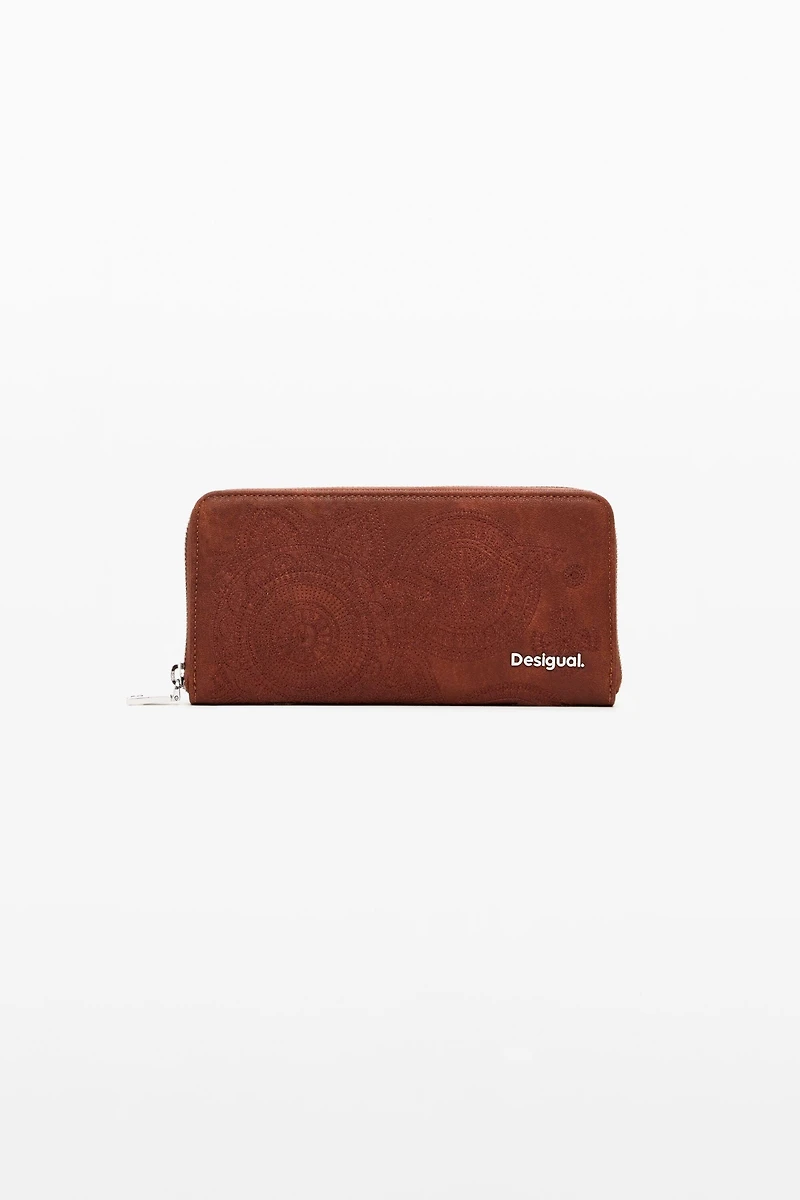 Desigual Women's Large wallet with embroidered flowers