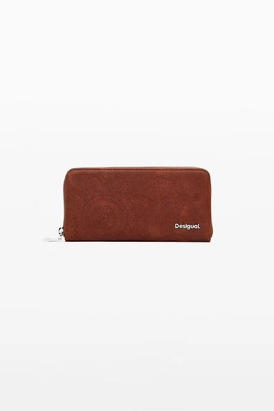 Desigual Women's Large wallet with embroidered flowers