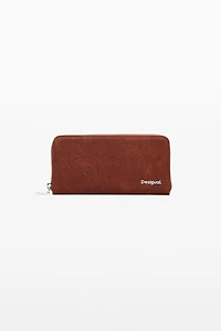 Desigual Women's Large wallet with embroidered flowers