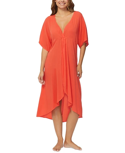 Raisins Juniors' Paradise Twist-Front Cover-Up Dress