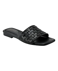 Marc Fisher Women's Lecee Woven Square Toe Sandals