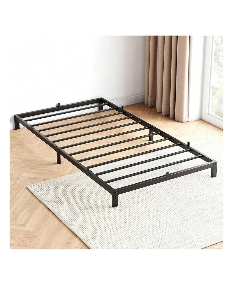 gaomon Bed Frame, 8-Inch Metal Low Platform Bed Frame, Bed Frame With Metal Slat Support, Mattress Foundation, No Box Spring Needed, Noiseless Design