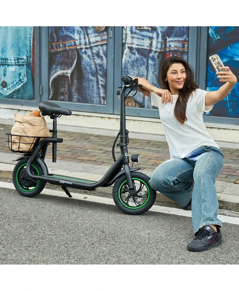 GoFlow Electric Scooter with Seat