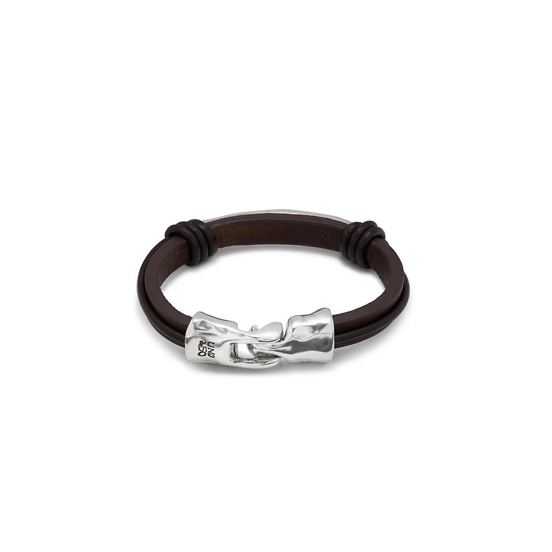 UNOde50 Central Tube Sterling Silver Metal Bracelet