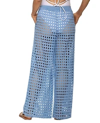Dotti Women's Cotton Openwork Dot Drawstring-Waist Pants