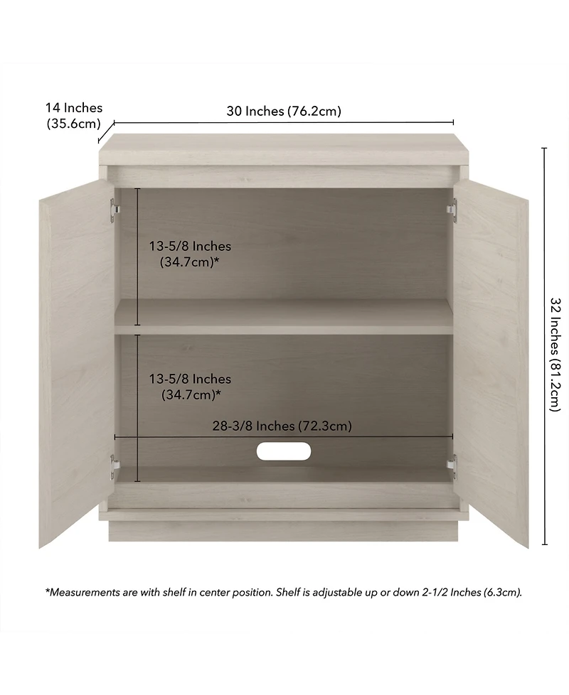 Hudson & Canal 30" Presque Wide Rectangular Accent Cabinet