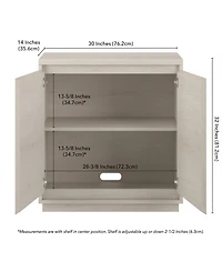 Hudson & Canal 30" Presque Wide Rectangular Accent Cabinet
