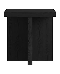 Hudson & Canal 22" Elna Wide Square Side Table