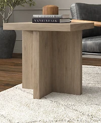 Hudson & Canal 22" Elna Wide Square Side Table