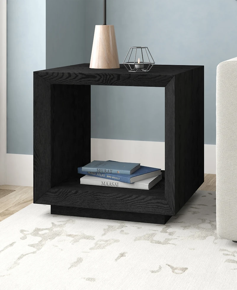 Hudson & Canal 22" Tannen Wide Rectangular Side Table