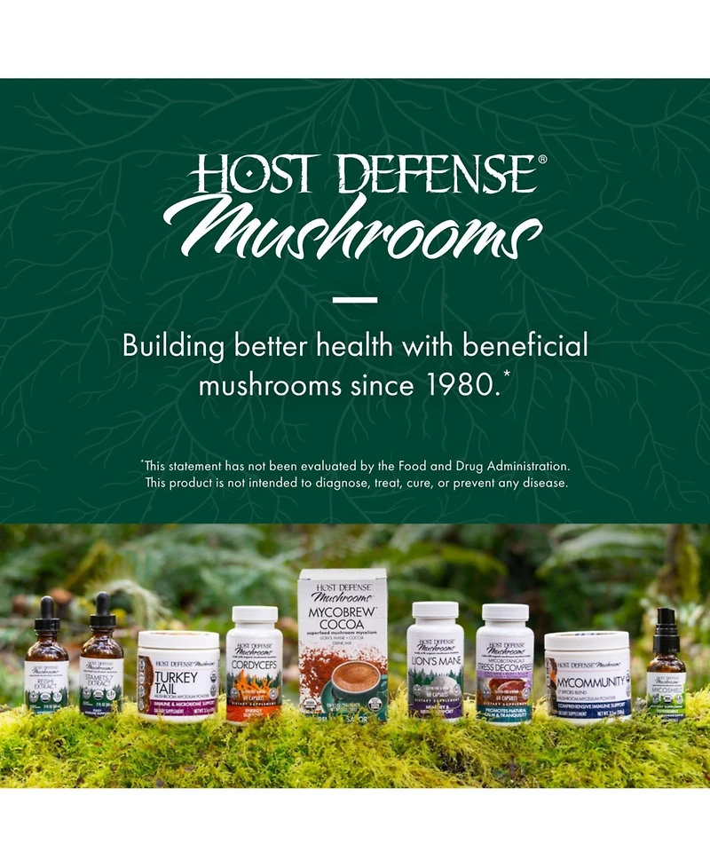 Host Defense Chaga Capsules - Immune System Support Supplement