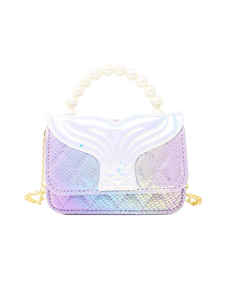 Tiny Treats + Zomi Gems Girls Mermaid Tail Pearl Handle Bag