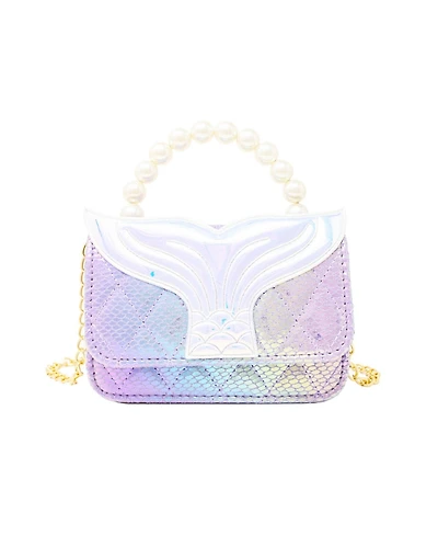 Tiny Treats + Zomi Gems Girls Mermaid Tail Pearl Handle Bag