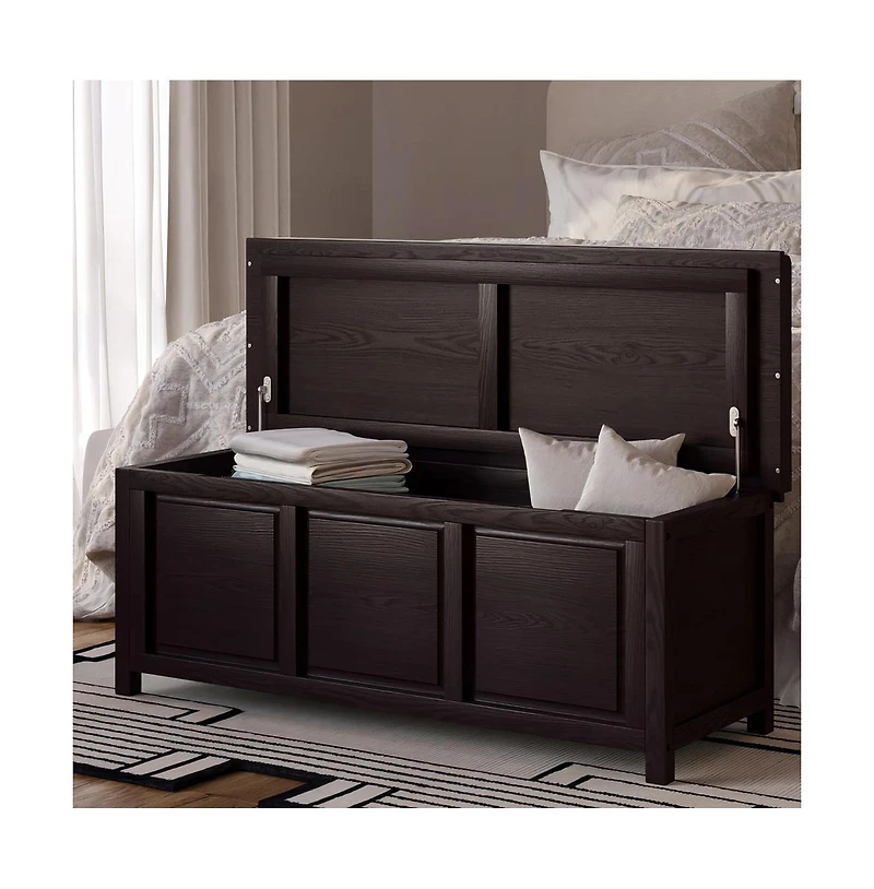 John Louis Home Solid Wood Open Top Storage Bench